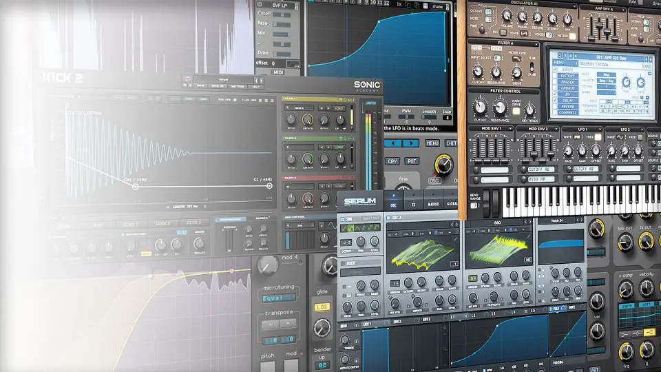 Types of instrument plugins for LMMS fl studio Logic Pro X Ableton and Pro tools